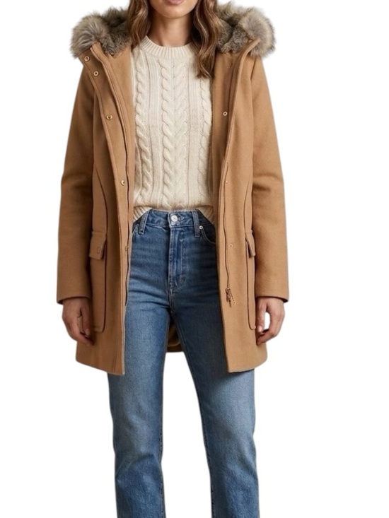J. Crew Jackets & Blazers - J Crew Vail Parka Removable Faux Fur Trim on Hood Size 0